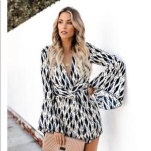 Brand new bell sleeve mini dress